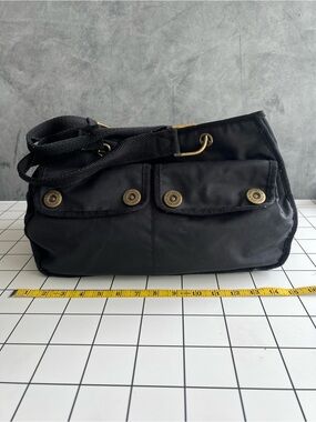 Gap Black Nylon Bag with Front & Side Pockets NWOT